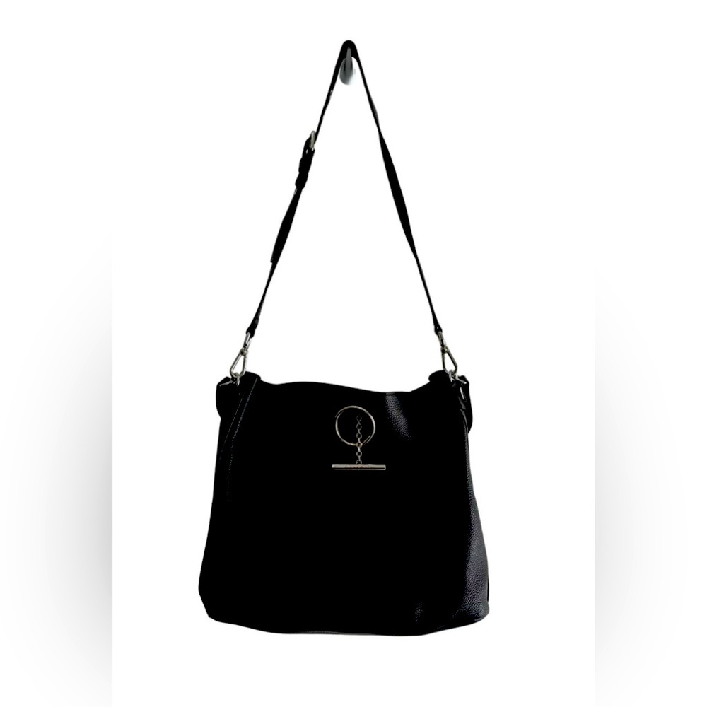 HENRI BENDEL RARE CHELSEA BLACK LEATHER SHOULDER BAG